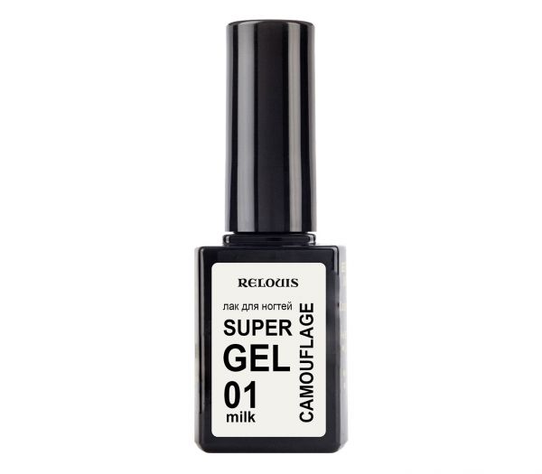 Nail polish "Super Gel Camouflage" tone: 01, milk (101096406)